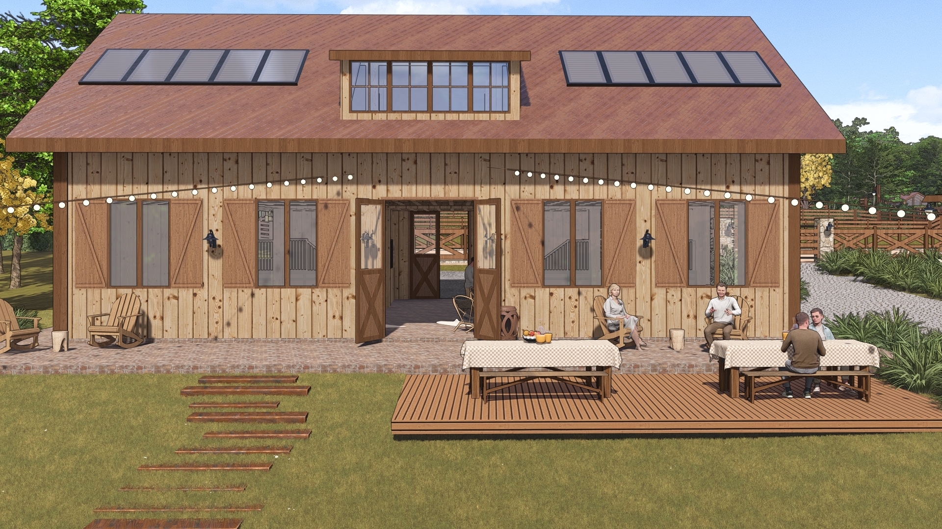 Porto's Ranch - armazém Armazém do projeto Porto's Ranch da LEIVA Arquitetura Rural
