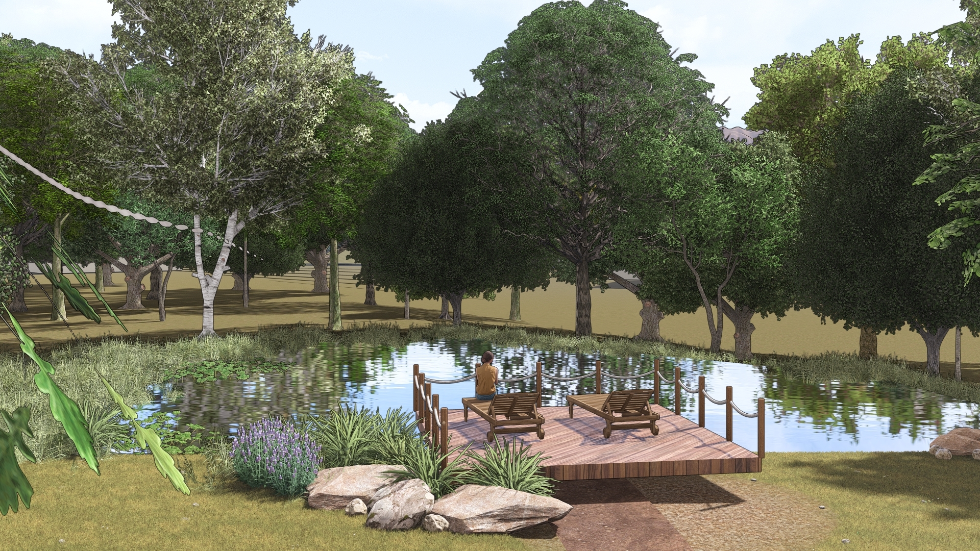 Porto's Ranch - lago Lago do projeto Porto's Ranch da LEIVA Arquitetura Rural