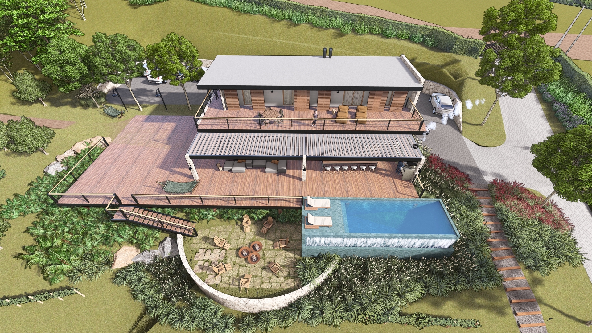 Casa principal do projeto Wineyard Villa da LEIVA Arquitetura Rural