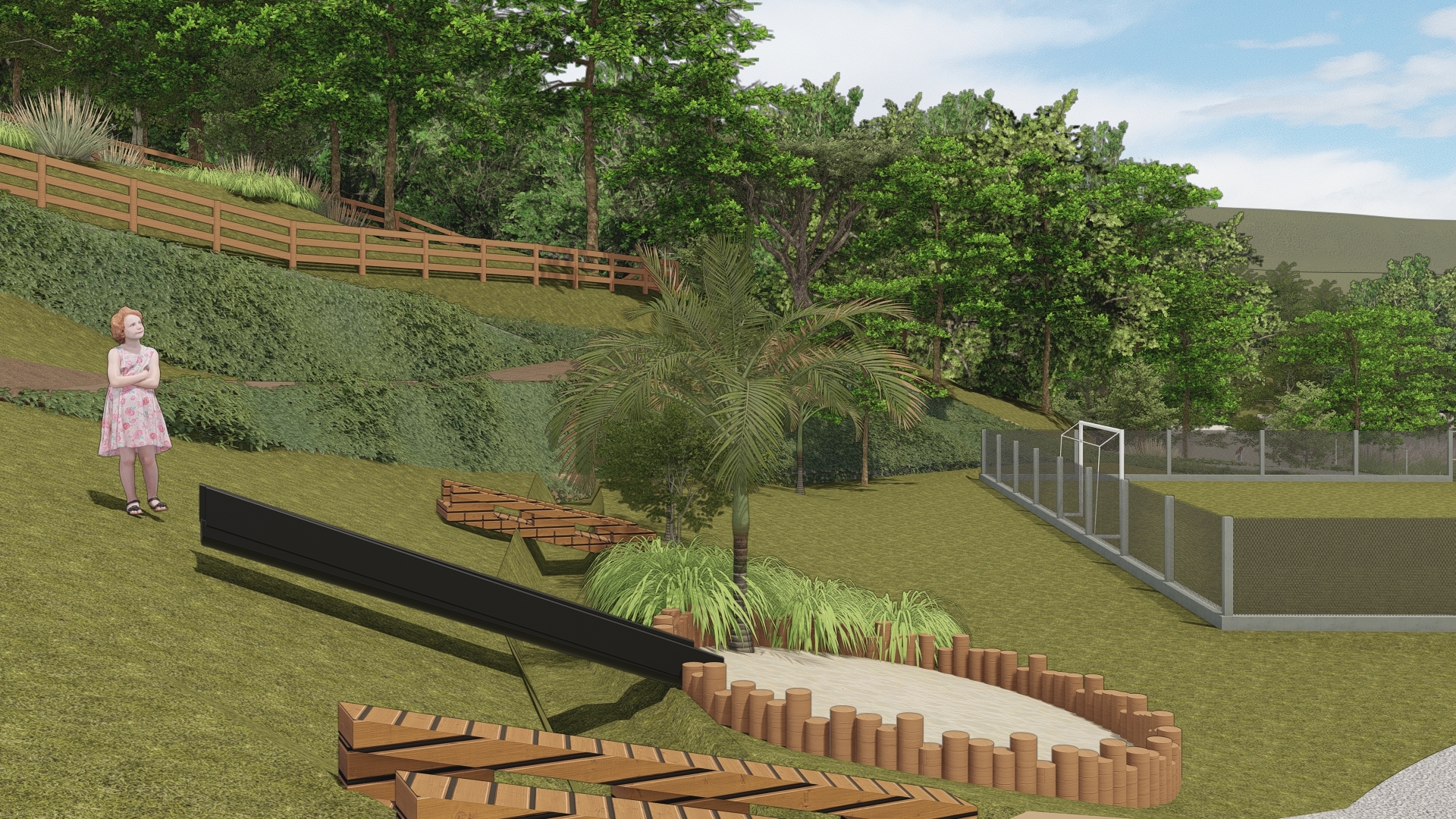 Sítio Larnou - playground Playground do projeto Sítio Larnou da LEIVA Arquitetura Rural